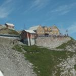 Blick zurück zum alten (schönerem) Berggasthaus Säntis