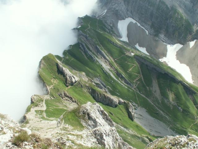 links Alpstein - rechts Toggenburg