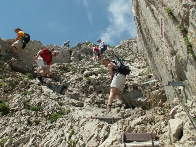 jetzt geht's runter Richtung Rotsteinpass