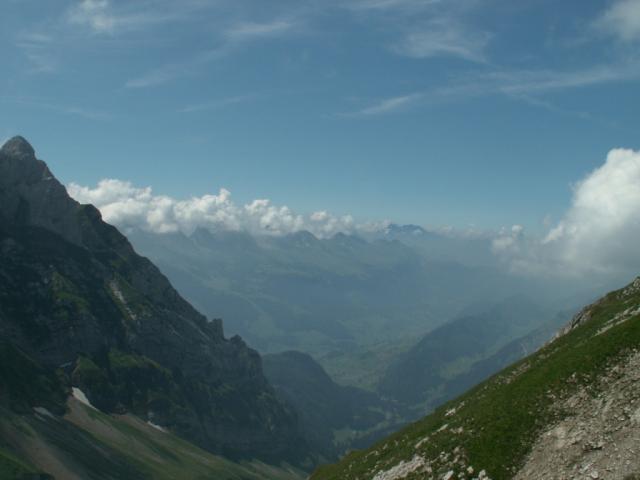 Blick Richtung Toggenburg mit Churfirsten Kette