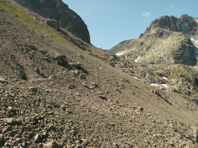 über Schotter weiter zum Leidsee