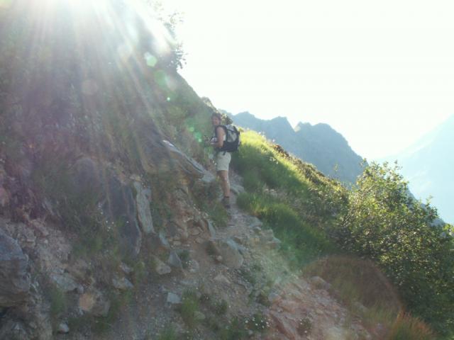 auf dem Weg Richtung Langchälengrätli