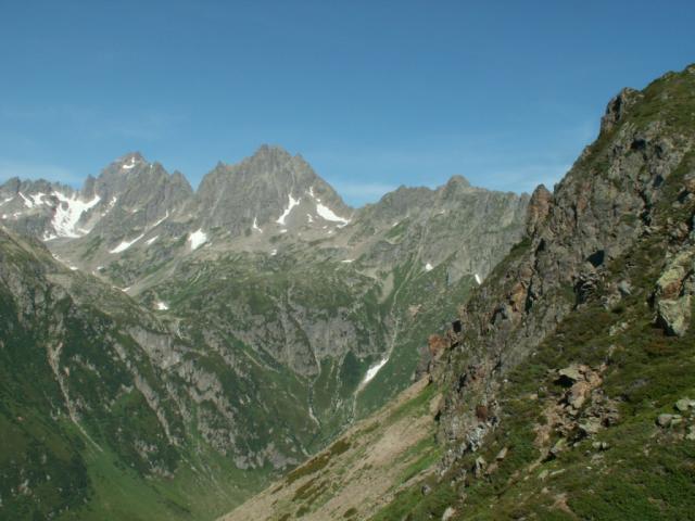 Blick zurück zur Leutschachhütte