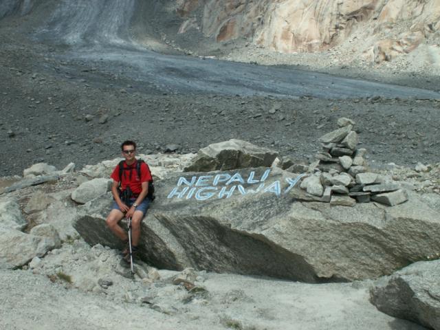 Franco auf dem Nepali Highway