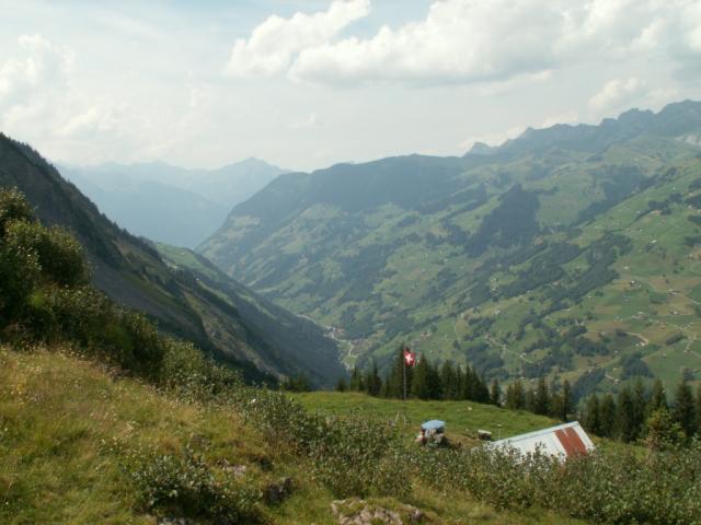 Schächental von Obsaum aus gesehen Richtung Altdorf