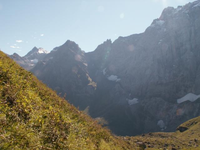 Blick Richtung Brunnital, Im Hintergund die Schärhörner