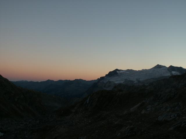 Sonnenuntergang beim Basodino