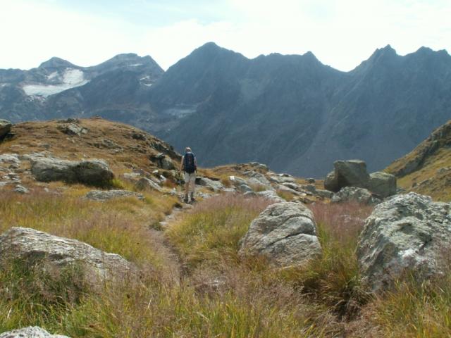 nungeht's runter Richtung Campo Tencia Hütte