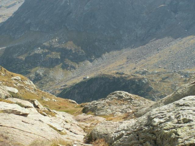 in der Bildmitte die Campo Tencia Hütte