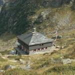 die Campo Tencia Hütte von oben