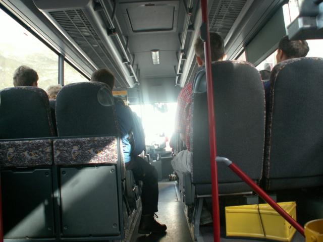 fahrt mit dem Bus zum Furkapass