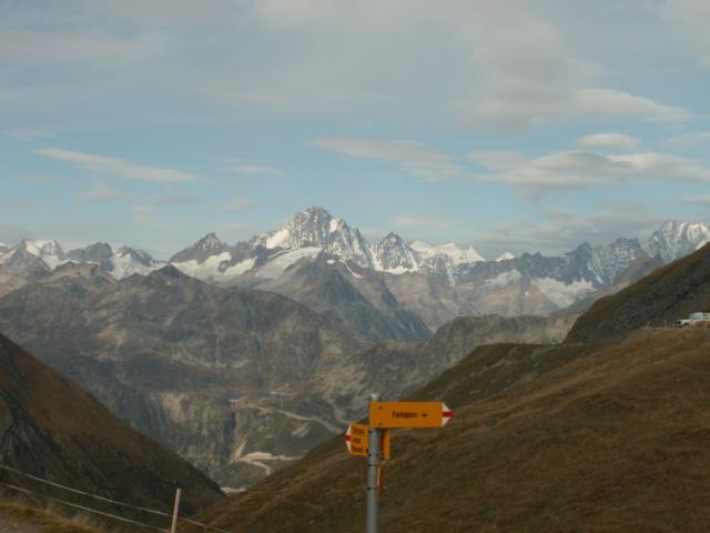 Blick Richtung Walliser Berge