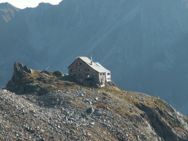 Blcik zur Rotondohütte die uns so gut bewirtet hat