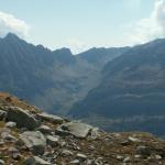 Blick Richtung Val Torta das zur Cristallina Hütte führt