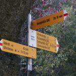 Wandertafel Richtung Voralphütte