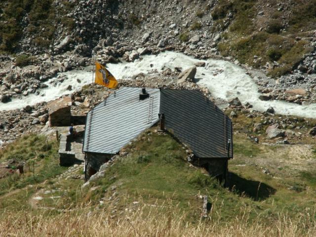 die Voralphütte von oben