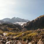 Gletscher von unten