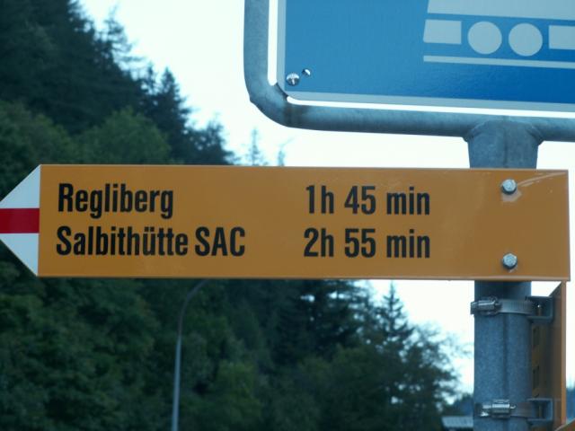 Wandertafel in Göschenen