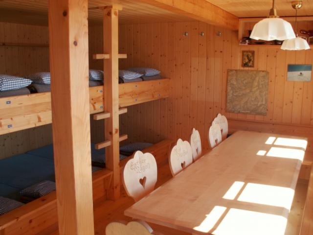 Winteraum in der Hütte