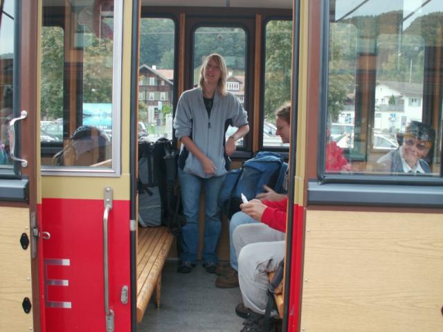 Jenny und Stefan haben schon Platz genommen