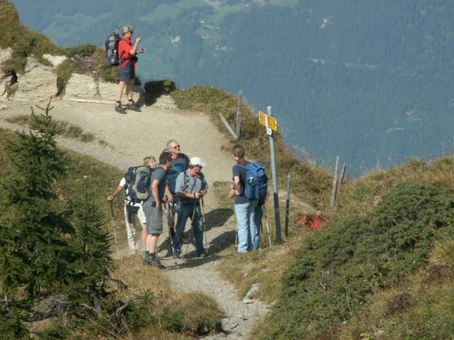 die Wandertafel gibt Auskunft