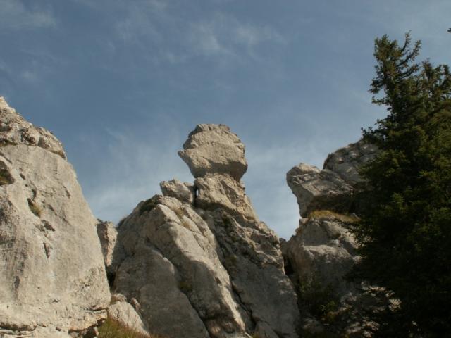 Felsformation auf dem Oberberghorn