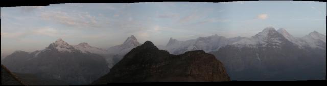 Wetterhorn Finsteraarhorn, Fiescherhörner Eiger, Mönch und Jungfrau