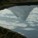 das Schreckhorn spiegelt sich im Bachalpsee