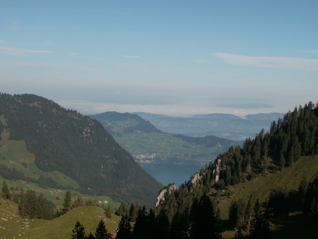 Blick zum Vierwaldstättersee und Bürgenstock