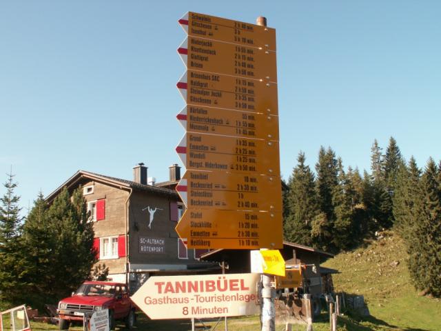 Wandertafel auf Klewi