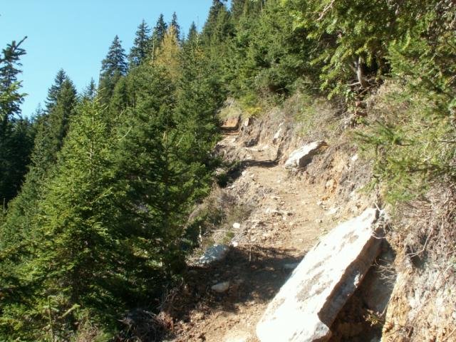 gut ausgebauter Wanderweg