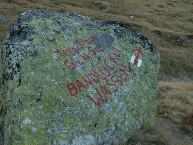 Wegweiser zum Bandlückli