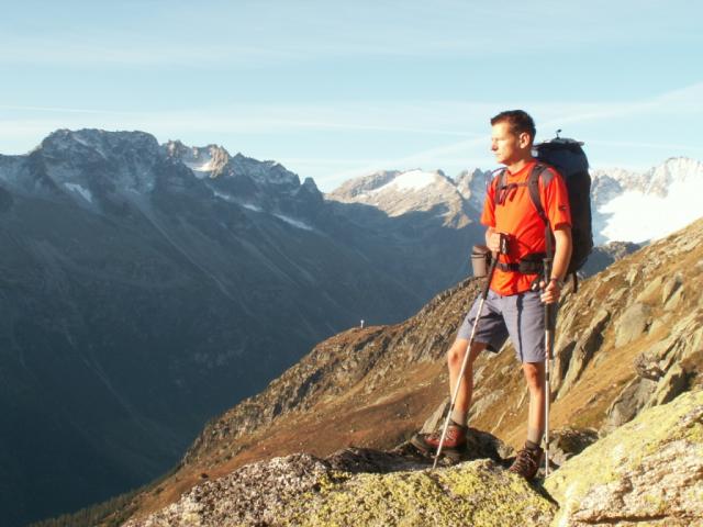 Franco bewundert die Aussicht