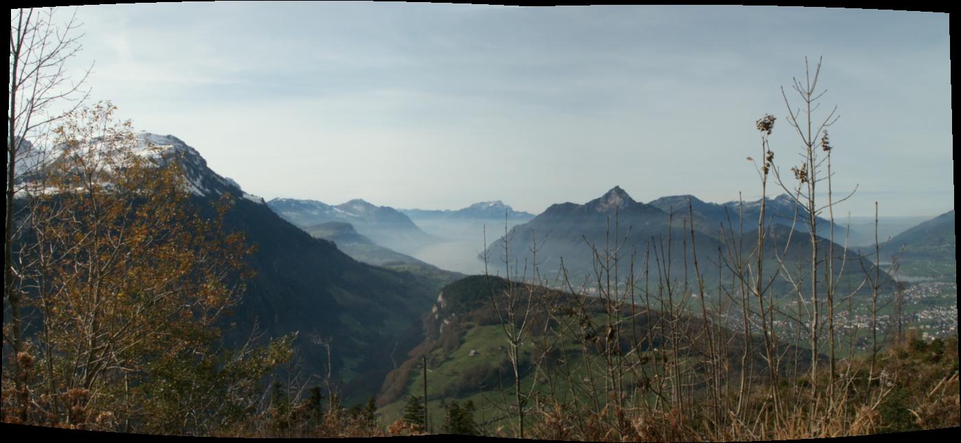 Breitbildfoto von der Fallenflue