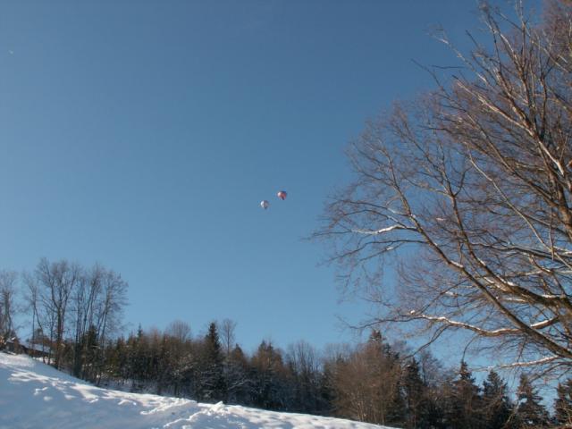 Heissluftballone sind auch unterwegs