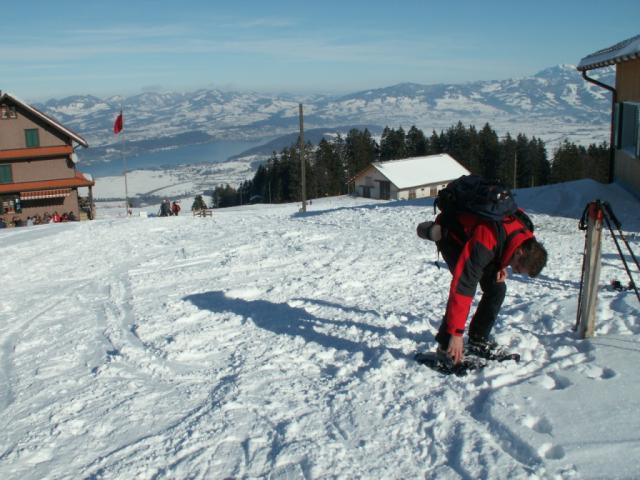 raus aus den Schneeschuhen