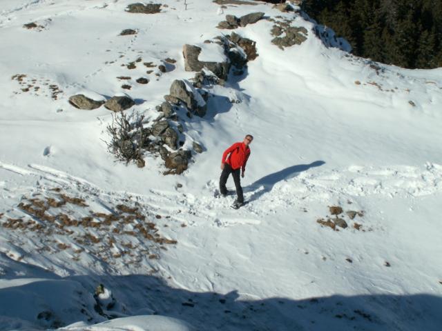 Franco wirft Schneebälle