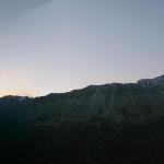 Breitbildfoto 7:15 Uhr  von der Salbithütte