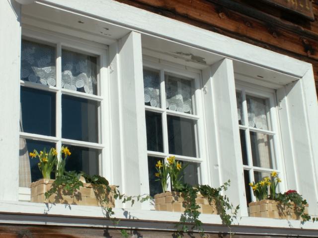 Fenster bei der Wirtschaft Weissenberg