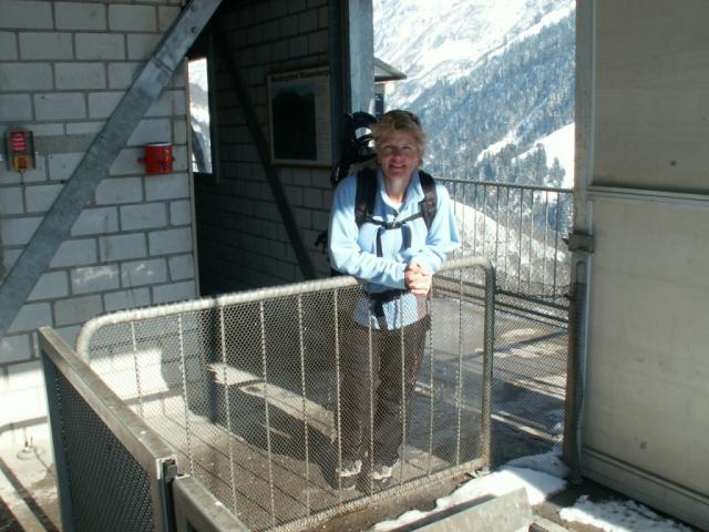 warten auf die Seilbahn