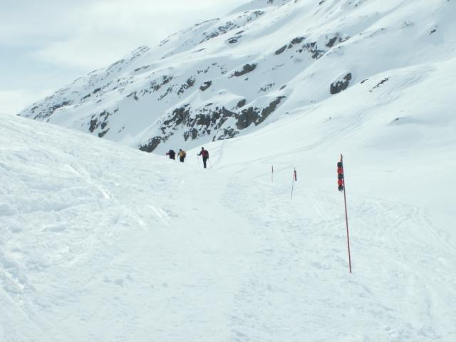 markierter Winterweg