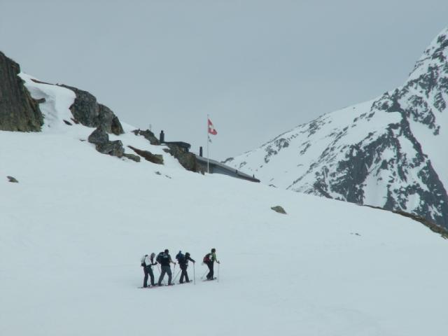 und schon sieht man die Hütte