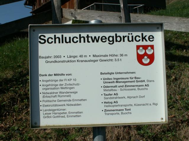 Schluchtwegbrücke