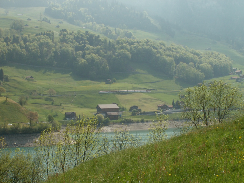 Lungernsee mit Zentralbahn