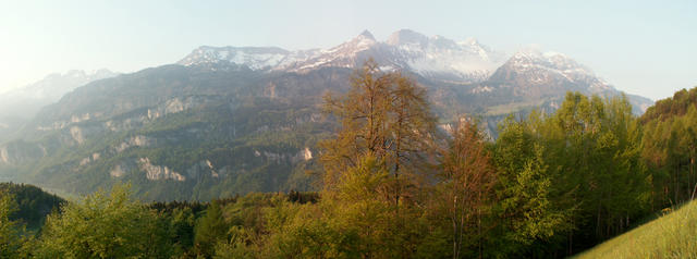 Breitbildfoto auf Wandelhorn, Wildgärst und Axalphorn