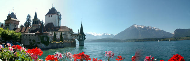 Breitbildfoto Schloss Oberhofen