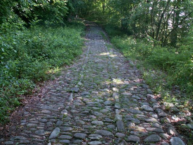 Historischer Weg mit alter Pflästerung