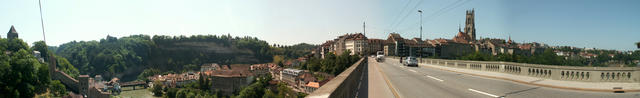 Breitbildfoto von Fribourg