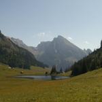 Gräppelensee mit Wildhuser Schafberg und Rotsteinpass