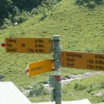 Wegweiser beim Gitschitaler Boden